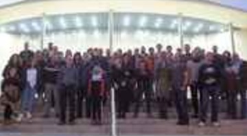 Foto de grupo del alumnado del curso (edición XXIII) en el Planetario de Castellón